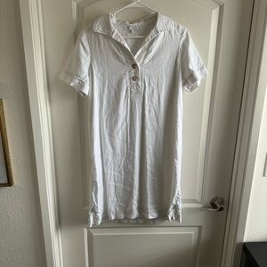 Preston & York White Short Sleeve Dress